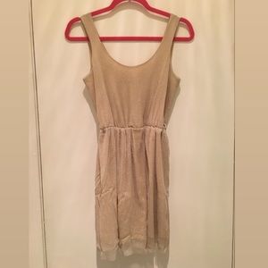 Gold Shimmer Dress, Singed Waste